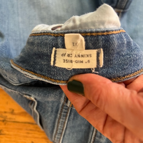 Madewell Mid-Rise Blue Women’s Button-Fly Jeans - Picture 2 of 2